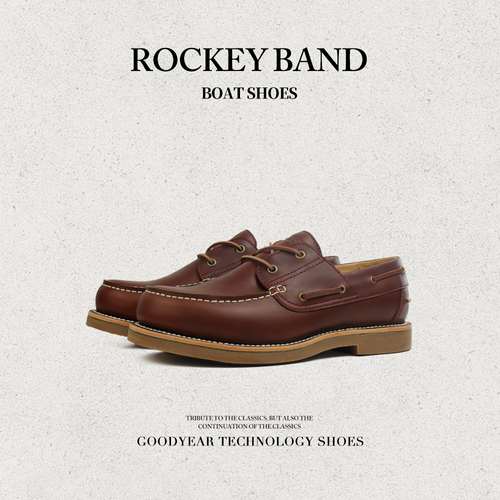 ROCKEYBAND经典复古船鞋固特异