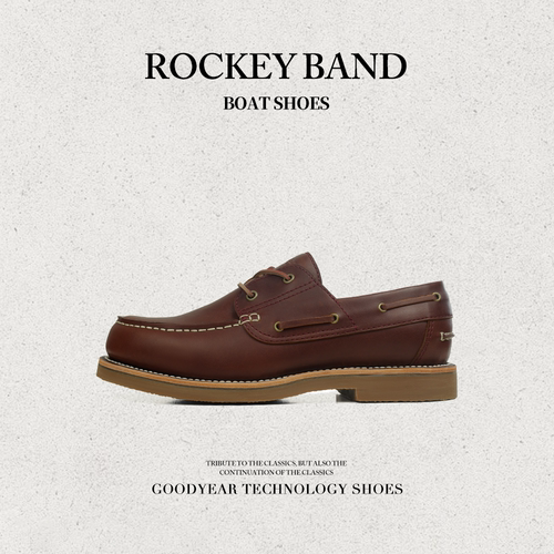 ROCKEYBAND经典复古船鞋固特异