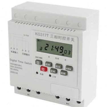 k317t三相三线微电脑全自动时控开关水泵电机自动断电定时器380v