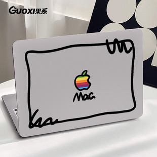 炫彩烟花透彩壳适用苹果macbookpro保护壳新款 GUOXI专版 14寸macbook套air13笔记本mac电脑轻薄13寸透明保护套