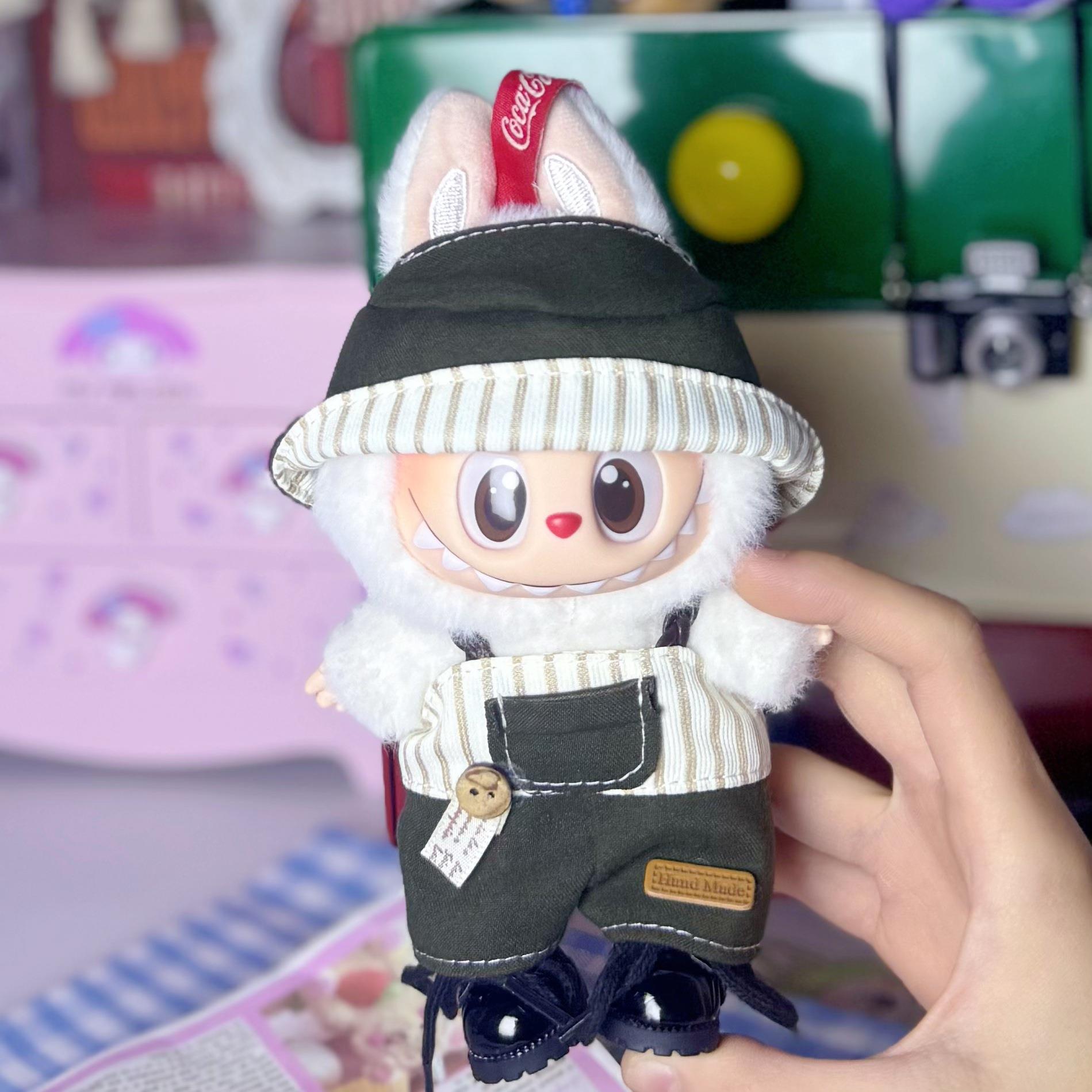 拉布布可乐娃衣一二代labubu公仔