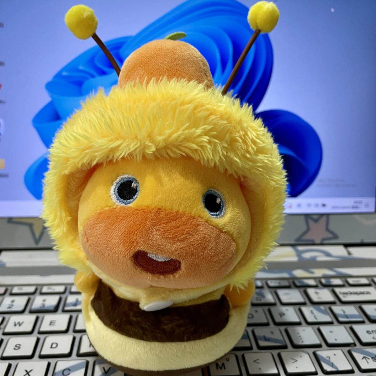 水豚噜噜娃衣10cm小蜜蜂棉花娃娃