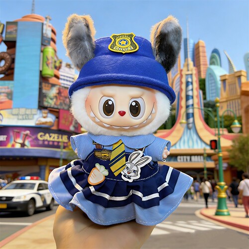 拉布布娃衣17cmlabubu娃一二三代