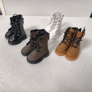 四分娃鞋bjd4分熊妹靴子SD玩偶休闲皮靴娃娃换装百搭机车马丁靴