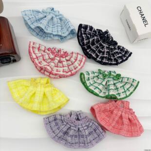 拉布布娃衣17cmlabubu坐坐派对衣服搪胶一二代马卡龙小香风套装