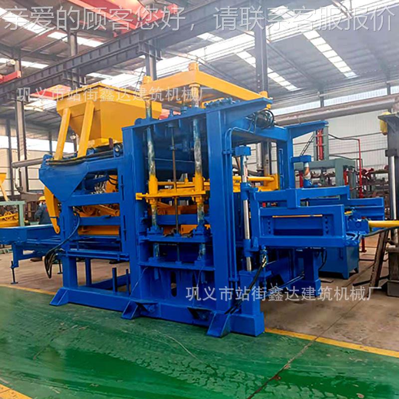 QT10-15功多砖能自动制作水泥砖机设备 全自智QTY10-15能液压制机