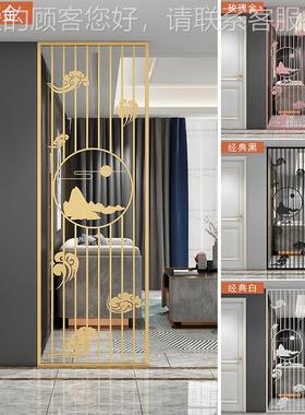 北欧铁艺屏风隔断公入户玄关金属网红餐厅客装饰办室镂空风墙k698