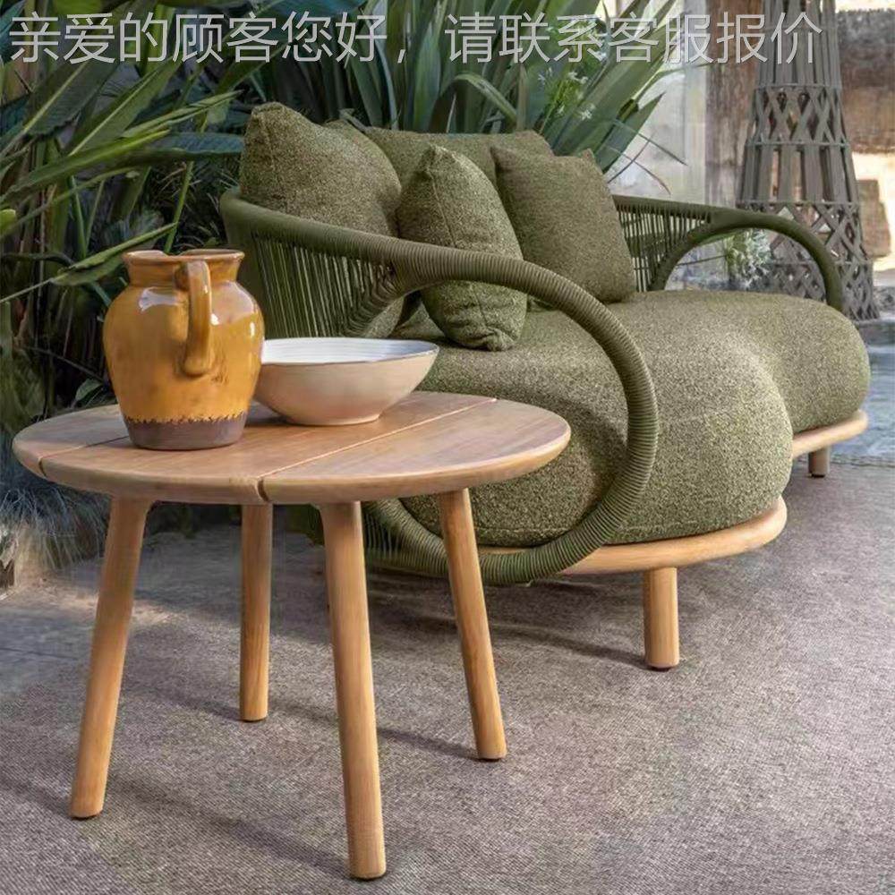 户外休闲藤编发庭院阳台花园别墅沙家柚木藤组合露天室外酒店椅具,住宅家具,户外沙发,淘宝优惠券,粉丝福利购,淘宝优惠卷