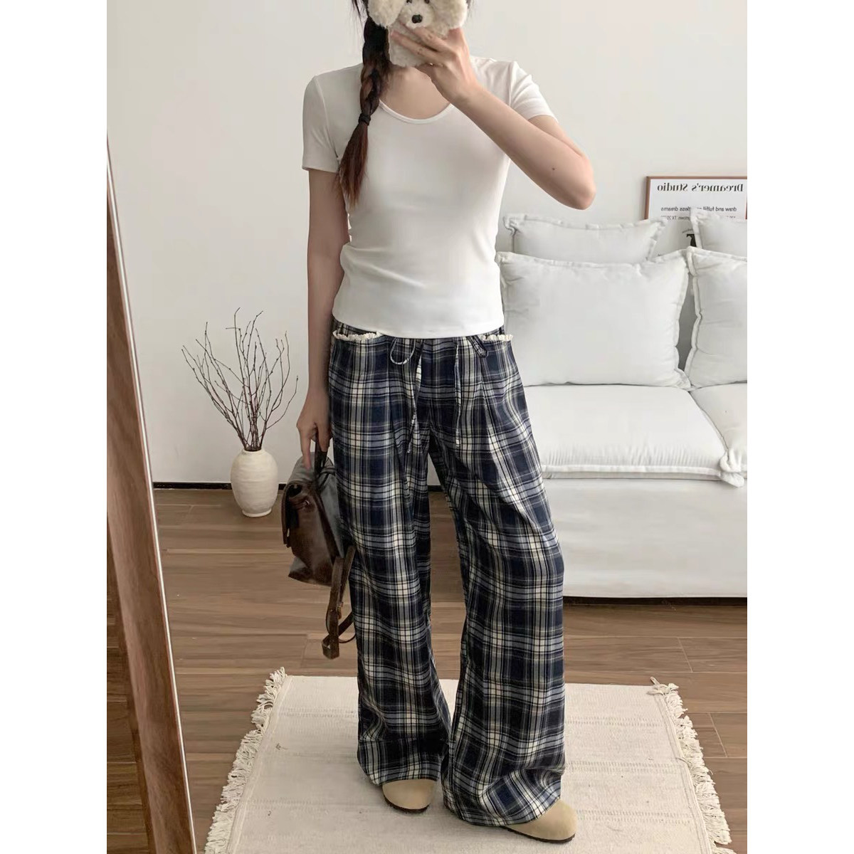 休闲裤阔腿裤宽松直筒长裤裤子