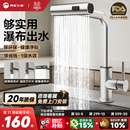 雨虹飞鱼抽拉式 飞雨瀑布水龙头洗菜盆冷热厨房旋转万向延伸龙头