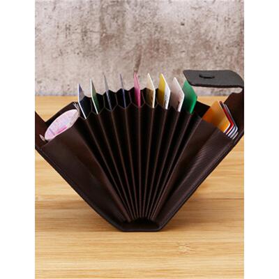 Men Credit Card Holder Leather Purse for Cards Case Wallet f