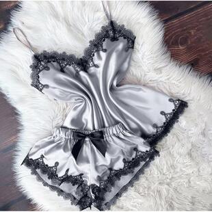 Sexy Pajamas Suspender Fun Homewear Lace Ladies