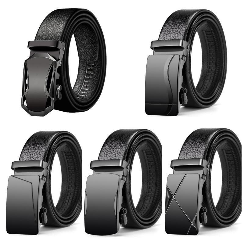 Mens Waist Belt Men Belts Leather Man For Jeans Black Male