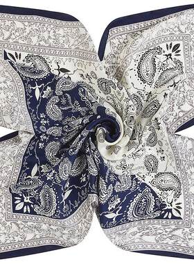 Silk scarf 60cm*60cm, imitation silk color-mixed cashew nuts