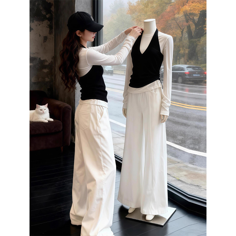 秋冬穿搭一整套2025御姐轻熟绝美大方得体风漂亮气质上衣两件套装