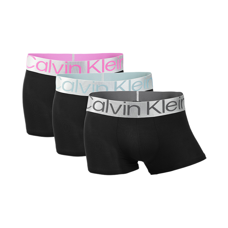 3条装CK新款黑色平角内裤