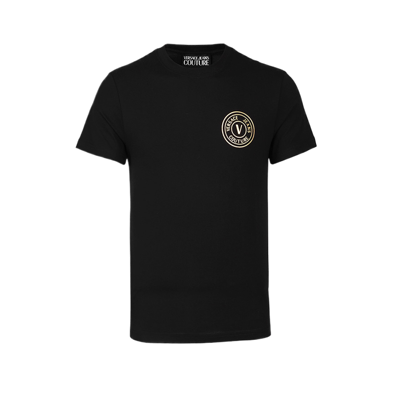 Versace/范思哲jeans couture男装2026新款男士圆领纯棉短袖T恤潮
