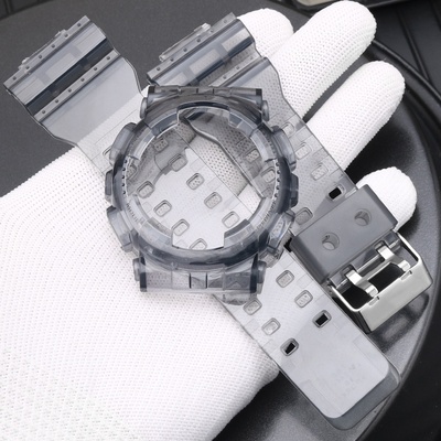 适配卡西欧5146表带表壳GA110/100/120/GD/GAX透明冰刃黑武士替换