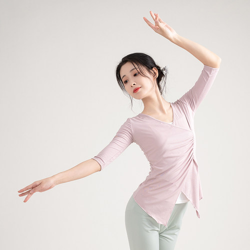 速发古典舞练服上功服中袖老师气质中国舞身韵衣舞蹈服