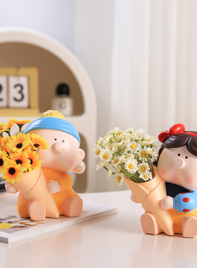 速发大艺术家捧花入户玄关摆件客厅鞋高家居软铺柜级感飘窗店装装