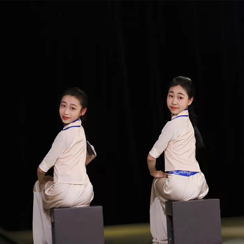 速发柏茹《摇篮谣》舞蹈服摇啊摇演出服道具凳子儿童古典舞