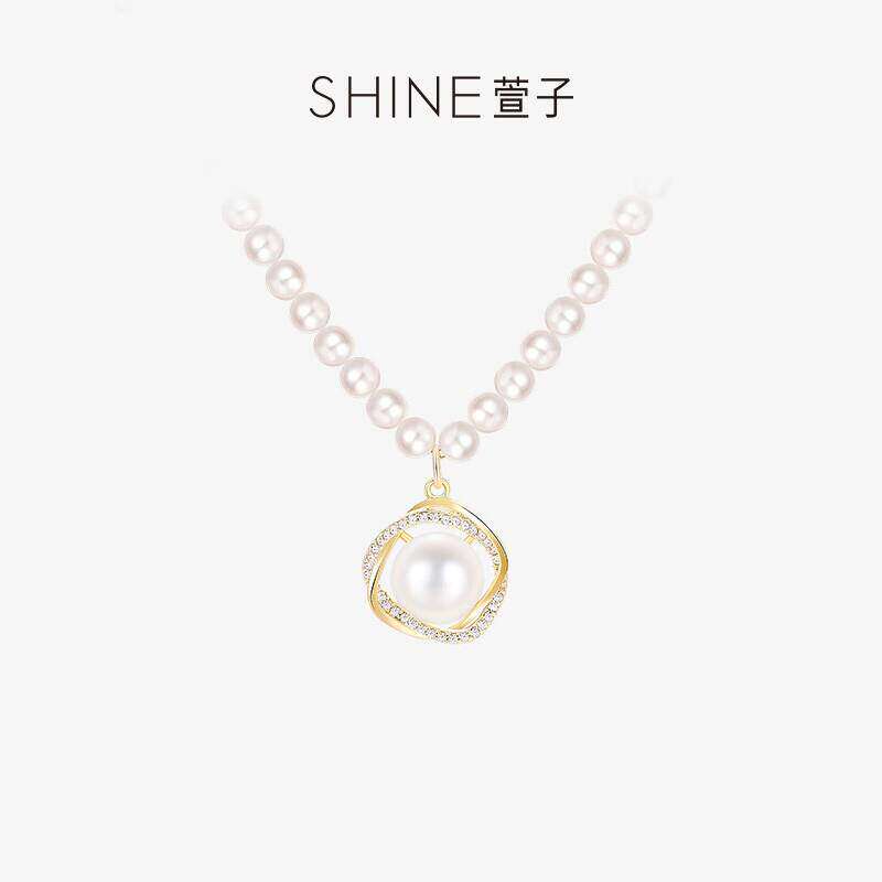 SHINE萱子饰品珍珠项链女轻奢设计锁骨链生日礼物送女朋友