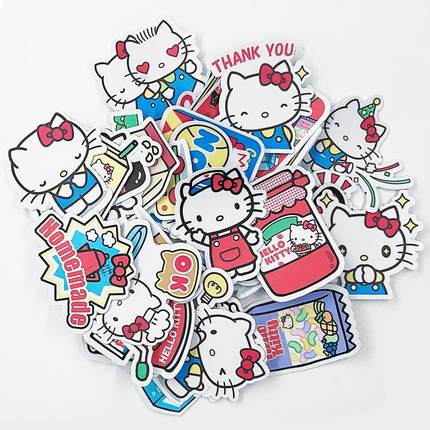 38包邮/古早hello kitty凯迪猫便利店手帐贴纸相册日记本装饰贴画
