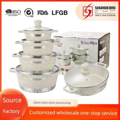 10pcs Soup pot saucepan tableware kitchen utensils cookware