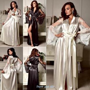 lingerie women&rsquo;s silk Stylish dress Summer robe Sexy