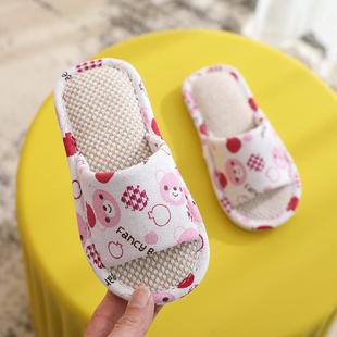 slip and sweat absorbing linen slippers for boys and girls