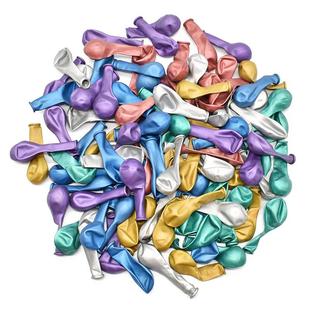 5inch Chrome Gold Silver Balloons 50pcs Latex Metallic