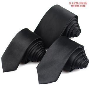 Casual Gravata Ties Tie Solid Suits Women Men For Neck Black