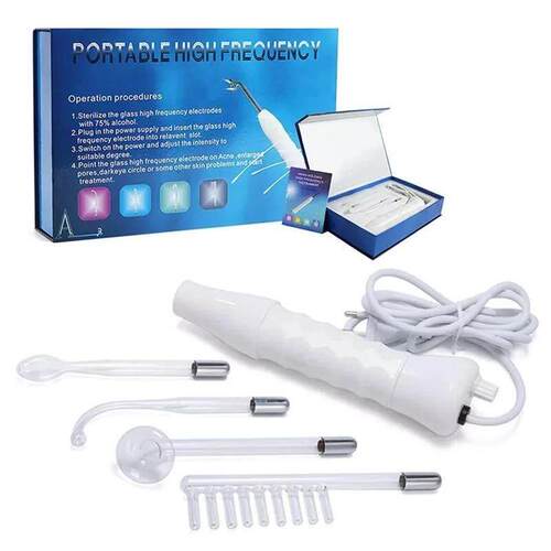 4In1 High Frequency Facial Wand Portable Electrotherapy电疗