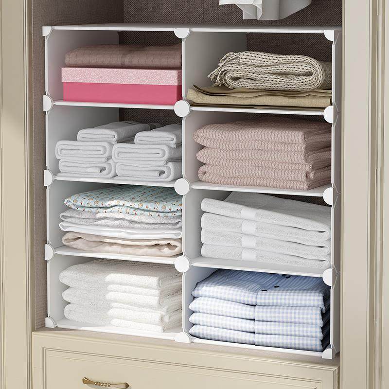 wardrobe layered partition storage box drawer large cabinet