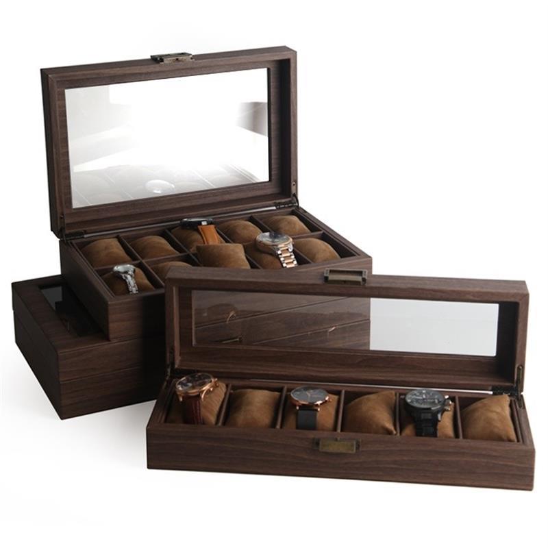 Leather watch display jewelry dustproof storage box手表盒