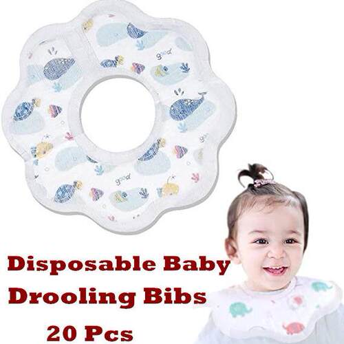 Disposable Baby Drooling Bibs Waterproof Thickened Cotton