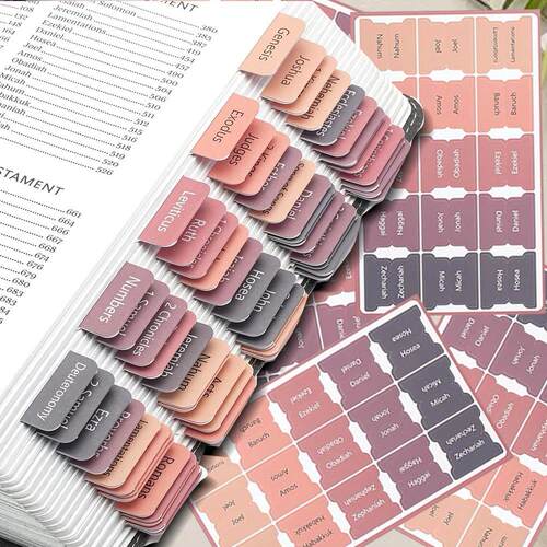 5 Sheet Bible Index Label Sticker Bookmark Stickers Easy Rea