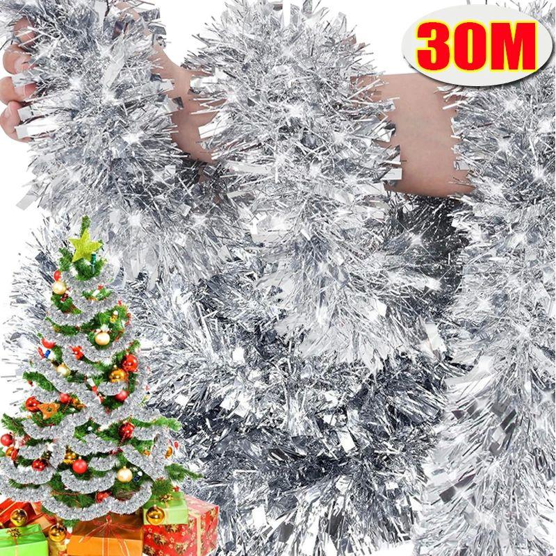 Christmas Decoration Tinsel Ribbon Garland Ornaments Colorfu