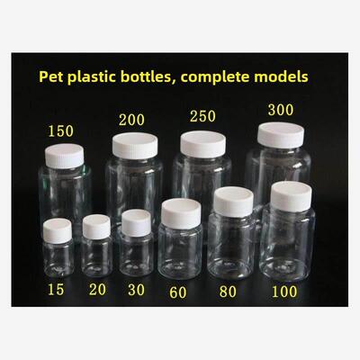 round bottle plastic seal pot small sample bottles of little