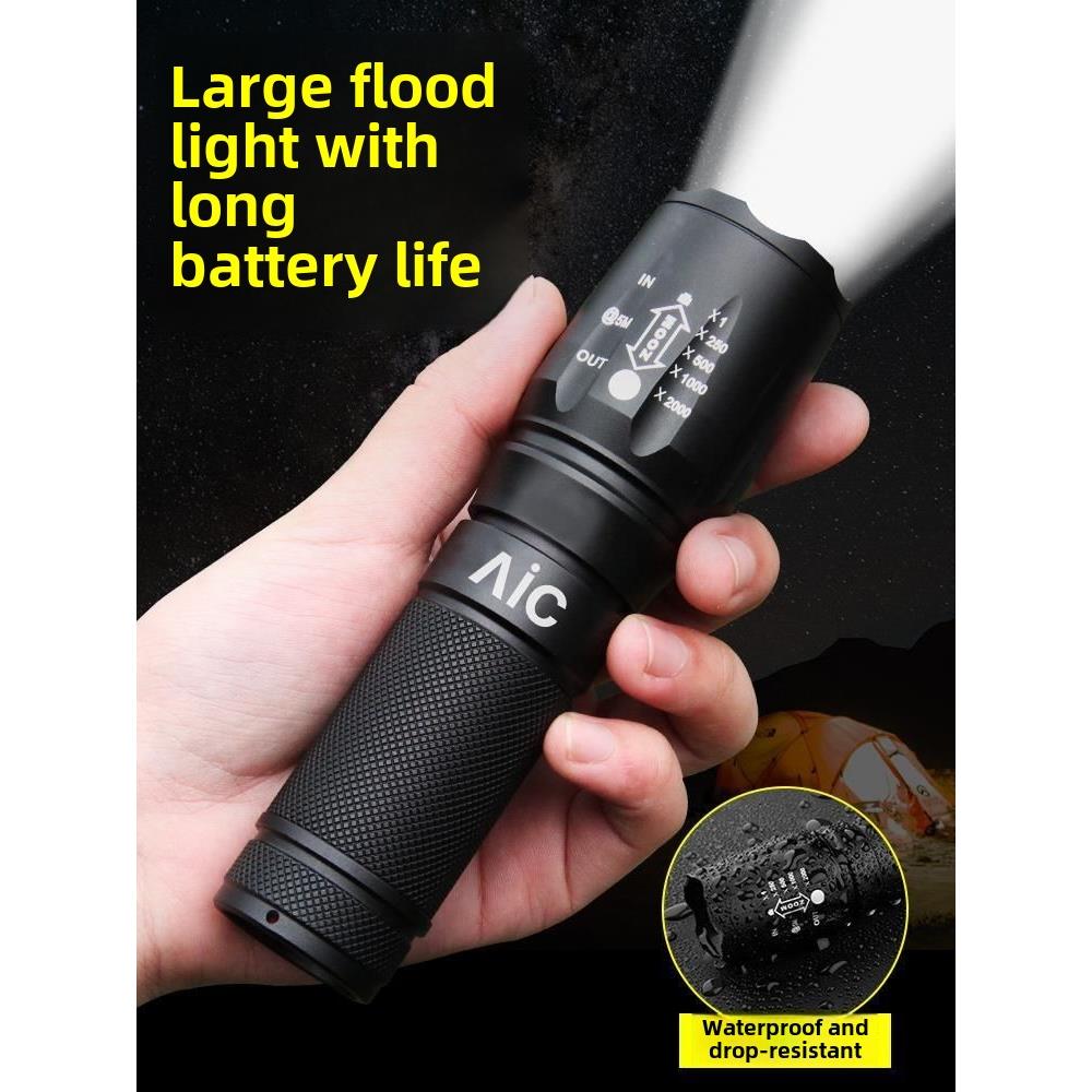 超火5000LM可变焦xl - l T6 LED手电筒手电筒灯