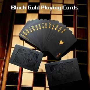 Playing Card Game Color Waterproof Gold Group Pok Black