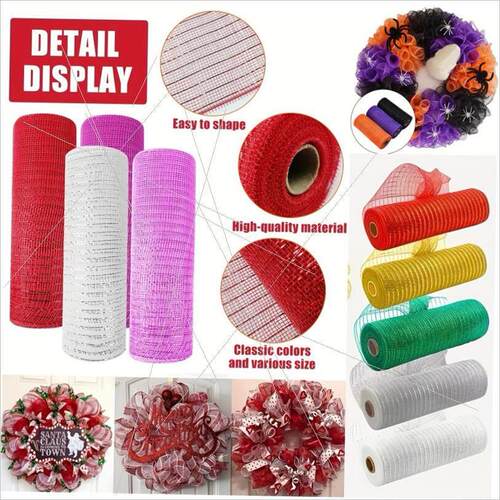 Christmas gauze bow Dress gauze roll DIY gift ribbon彩带