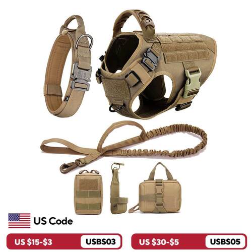 Large Dog Harness And Leash Set Pet German Shepherd Malinois