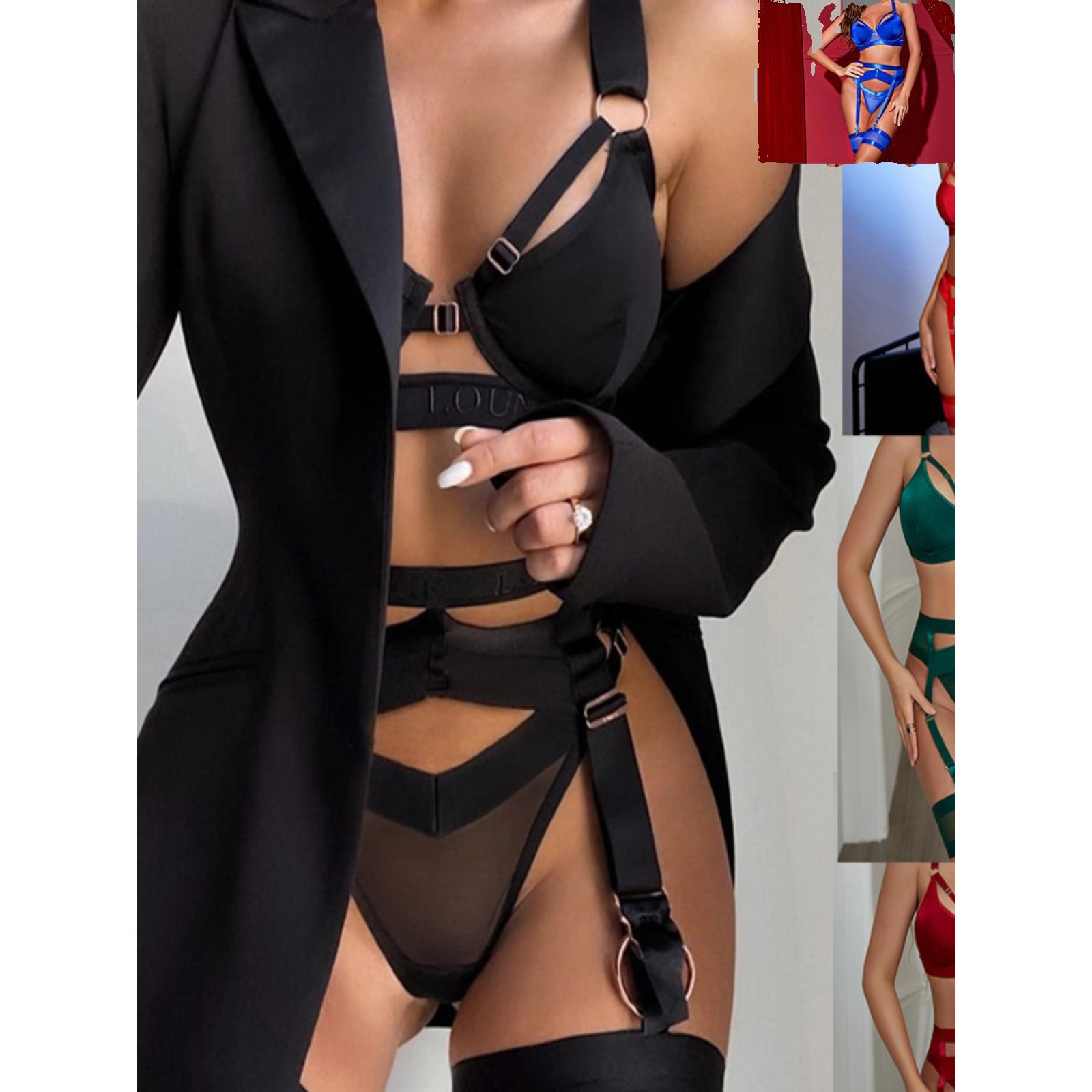 Sexy Lingerie Set Seduction Midnight Free Charming Girl