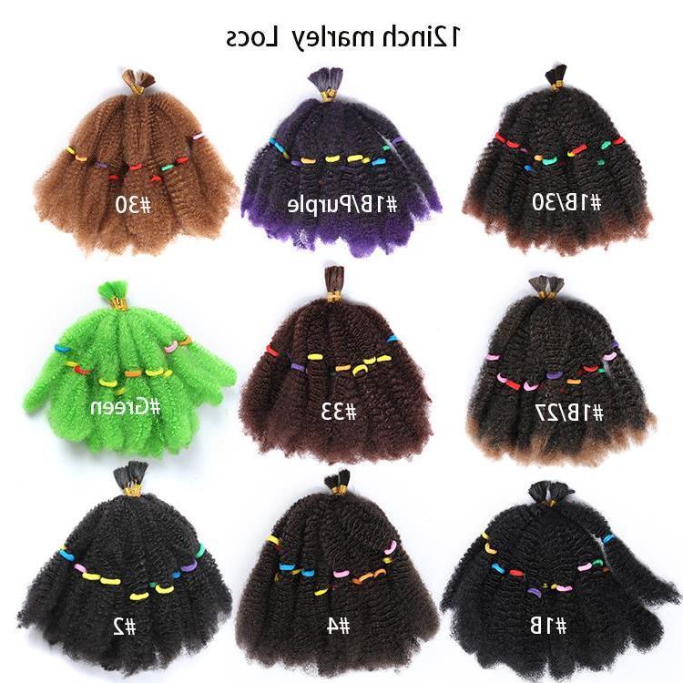 Marley Afro Kinky Crochet braids Twist Marley Braid Hair假发