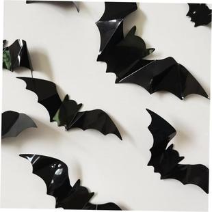 black bat Wall party 16pcs Stickers Halloween