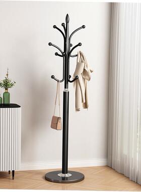 Big coat rack stand clothes holder hat hanger wooden cloth