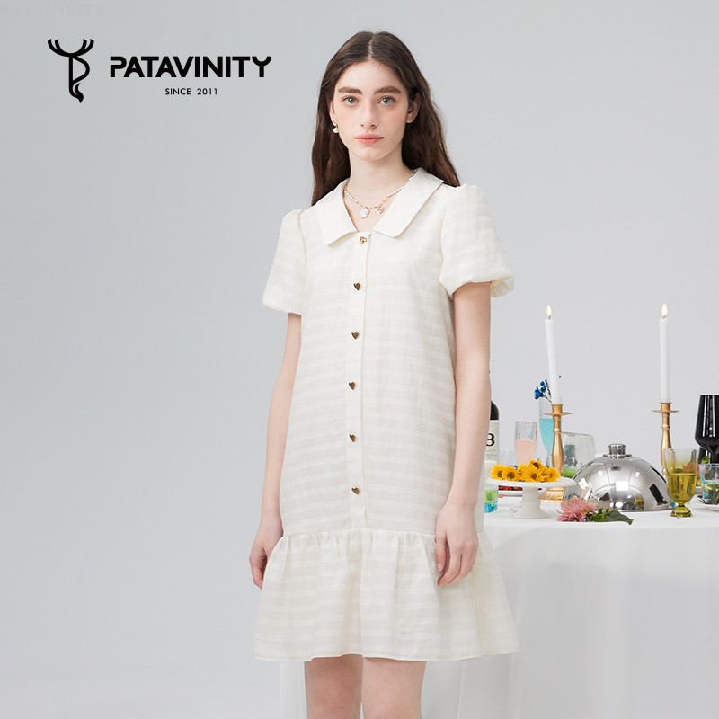 条纹灯笼袖Patavinity