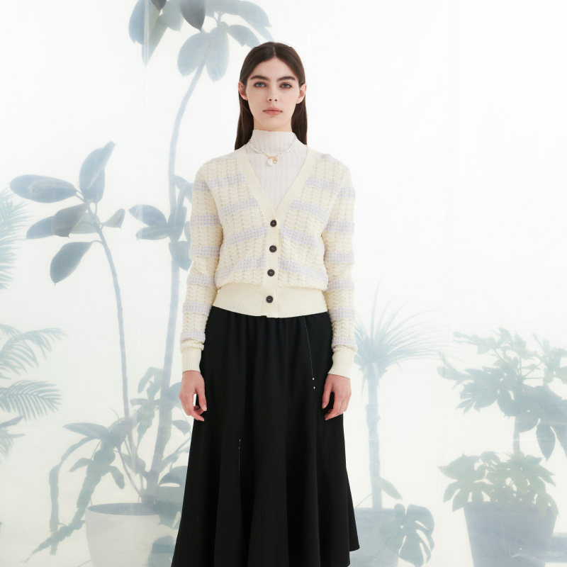 针织开衫Patavinity纽扣