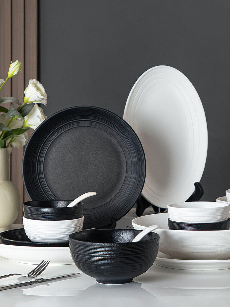 轻奢高级碗盘碗筷套装碗碟套装家用日式简约餐具陶瓷饭碗盘子礼品,餐饮具,碗,淘宝优惠券,粉丝福利购,淘宝优惠卷